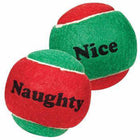 Zanies Naughty or Nice Tennis Ball Dog Toy, Pet Toys, Furbabeez, [tag]